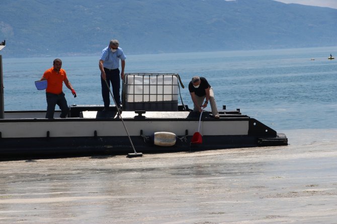 Vatandaşlar Deniz Salyasını Küreklerle Topladı