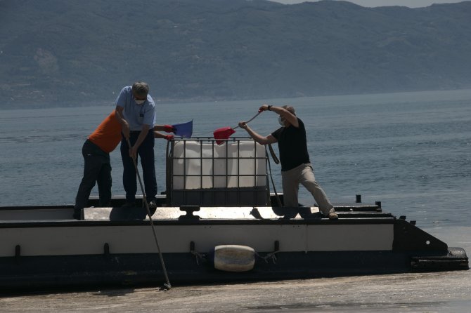 Vatandaşlar Deniz Salyasını Küreklerle Topladı