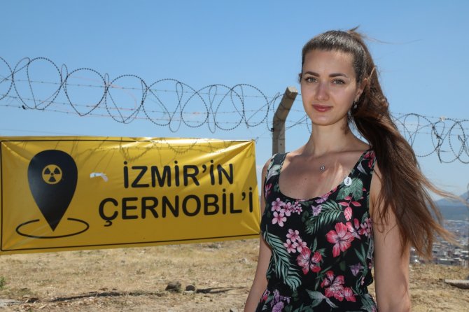 İ̇zmir’deki Nükleer Atık Eylemine Ukraynalı Turistten Destek