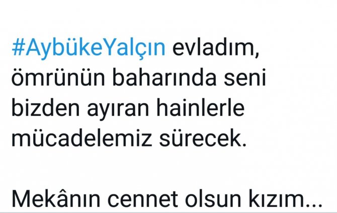 Cumhurbaşkanı Erdoğan’dan Aybüke Öğretmen Paylaşımı