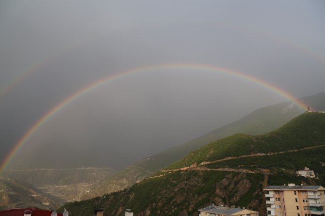 Artvin’de Kartpostallık Gökkuşağı Manzarası