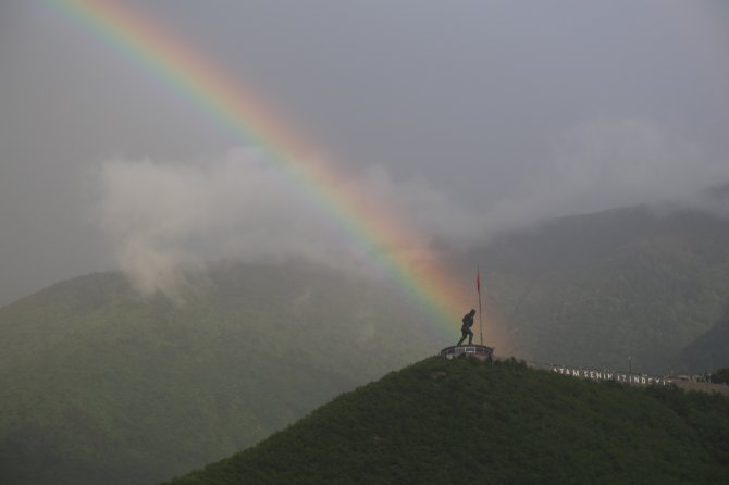 Artvin’de Kartpostallık Gökkuşağı Manzarası