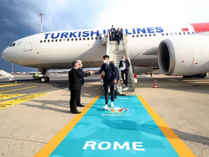 A Milli Takım, Roma’ya Geldi