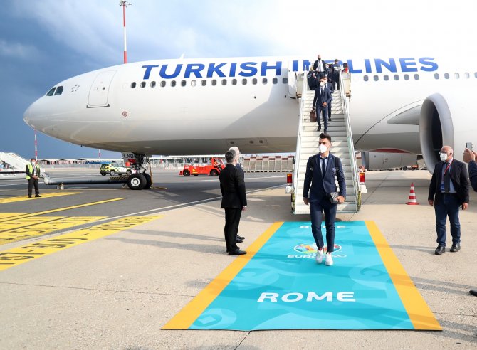 A Milli Takım, Roma’ya Geldi