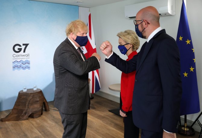 Johnson, Merkel Ve Ab Yetkilileriyle Görüştü