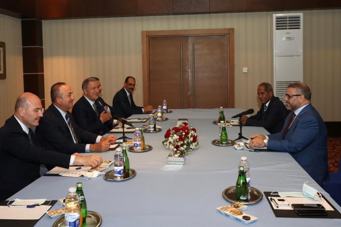 Türk Üst Düzey Heyeti, Libya Başkanlık Konseyi Başkanı El-menfi İle Görüştü