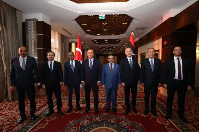 Türk Üst Düzey Heyeti, Libya Başkanlık Konseyi Başkanı El-menfi İle Görüştü