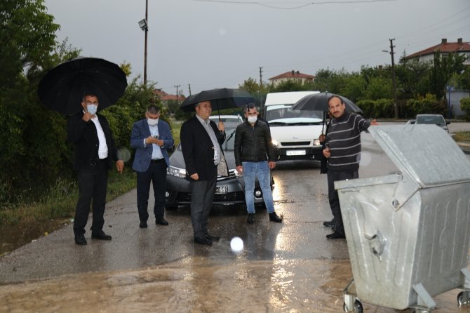 Çubuk’ta Yağıştan Tarım Arazileri Zarar Gördü