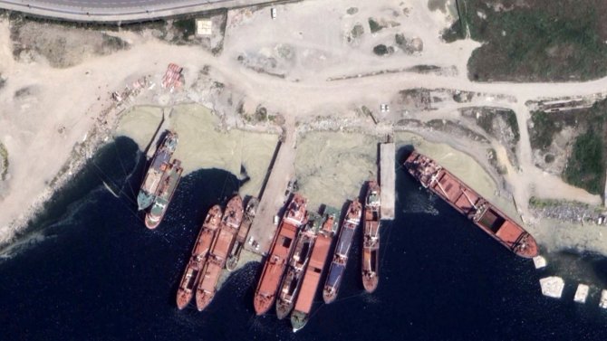 İ̇stanbul’daki Müsilaj Uzaydan Görüntülendi