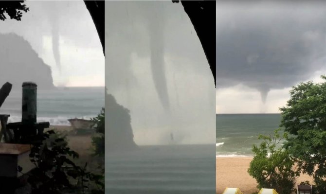 Amasra Açıklarında Hortumlar Oluştu