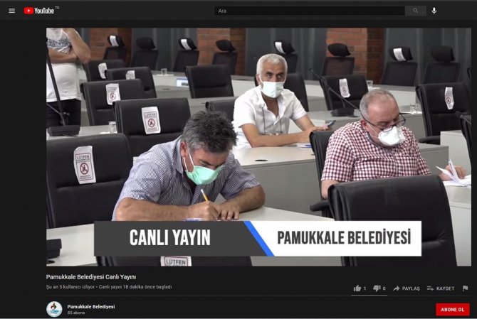 Pamukkale Belediyesi İhaleleri Canlı Yayında Yapıyor