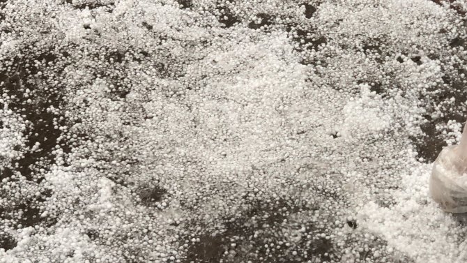 Dolu Yağışı Her Yeri Beyaza Bürüdü