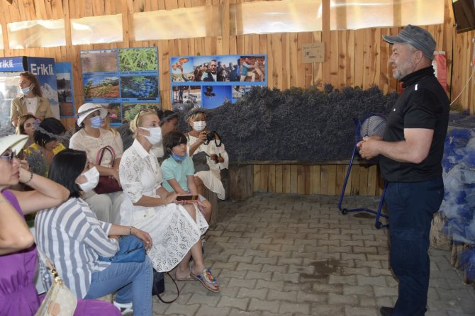 Kültür Ve Turizm Bakanı’nın Eşi Pervin Ersoy, Lavanta Bahçesini Gezdi