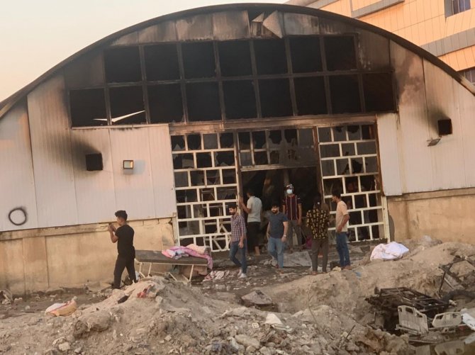 Irak’taki Hastane Yangınında Can Kaybı 87’ye Yükseldi