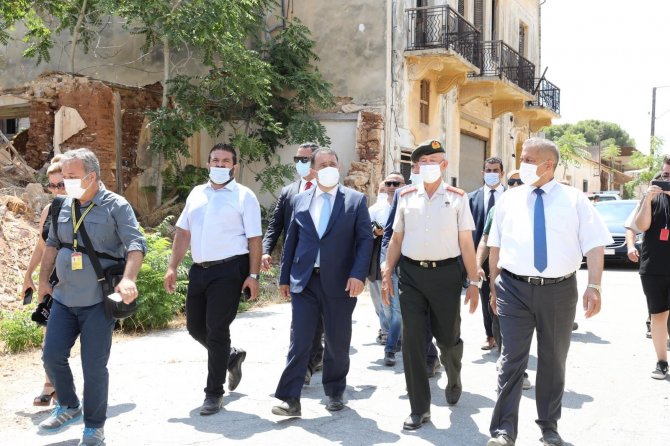 Kktc Başbakanı Saner, Kapalı Maraş’ta Açılan Bölgeyi Ziyaret Etti