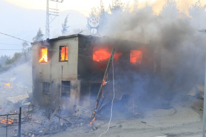 Adana’daki Orman Yangınında Evler Alevlere Teslim Oldu