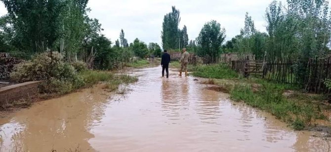 Kırgızistan’ı Sel Vurdu: Onlarca Evi Su Bastı