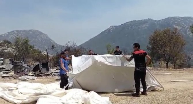 Maltepe’de Yangının Devam Ettiği Marmaris İçin Seferberlik