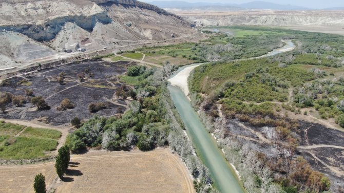 Kuş Cenneti’nde Çıkan Yangının Tahribatı Havadan Görüntülendi