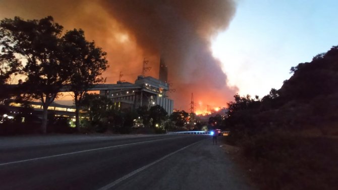 Milas’ta Alevler Termik Santrale Sıçradı