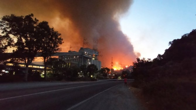 Milas’ta Alevler Termik Santrale Sıçradı