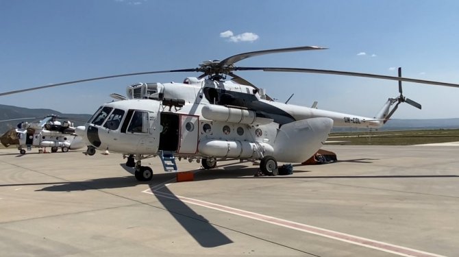 Ukrayna’dan Gelen 5 Helikopter Yangınlara Gece Müdahalesi İçin Havalanacak