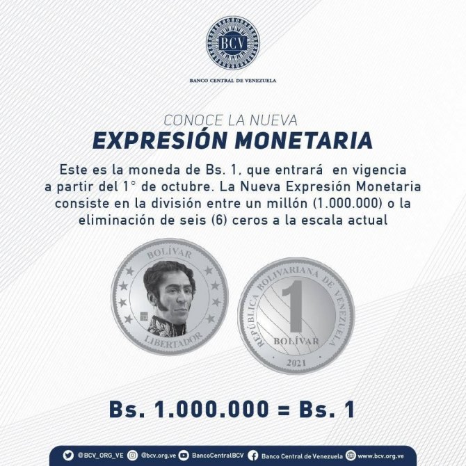 Venezuela Para Biriminden 6 Sıfırı Atıyor