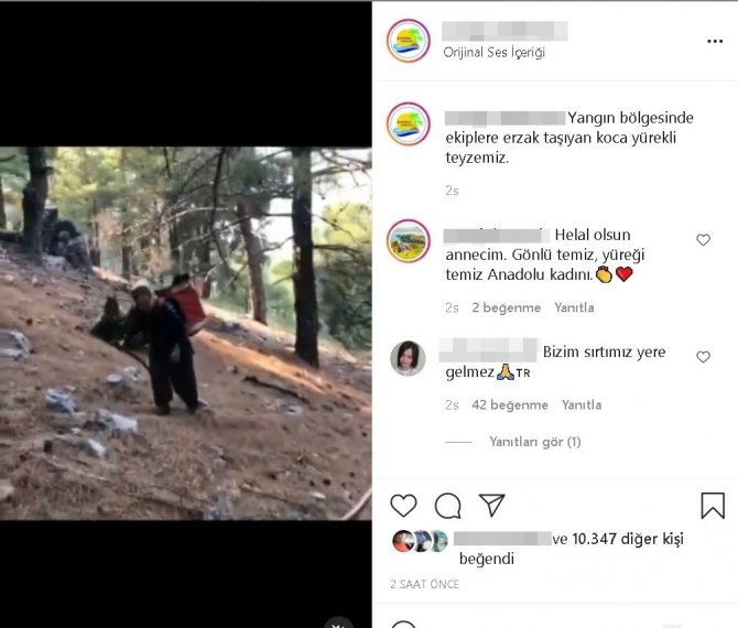 Ormancılara Sırtında Taşıdığı Erzakla Türkiye’yi Duygulandıran Durdu Teyze Konuştu