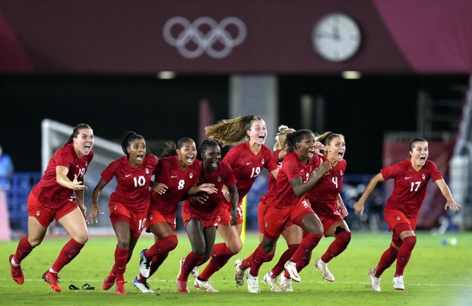 Kadınlar Futbolda Kanada Olimpiyat Şampiyonu