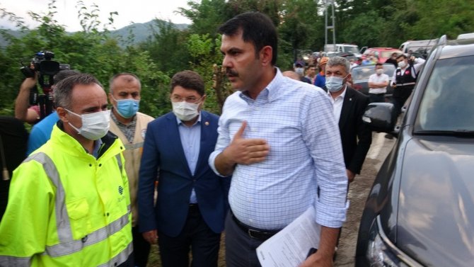 Bakan Kurum, Bartın’daki Sel Bölgelerinde