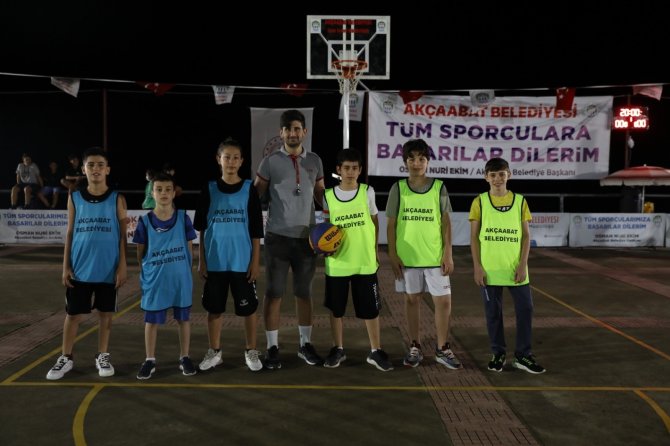 Akçaabat’ta 3x3 Sokak Basketbol Turnuvası Başladı