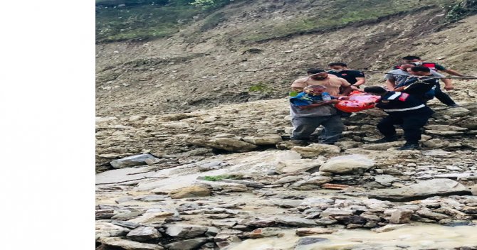Mahsur Kalan Hasta İçin Jandarma Ekipleri Seferber Oldu