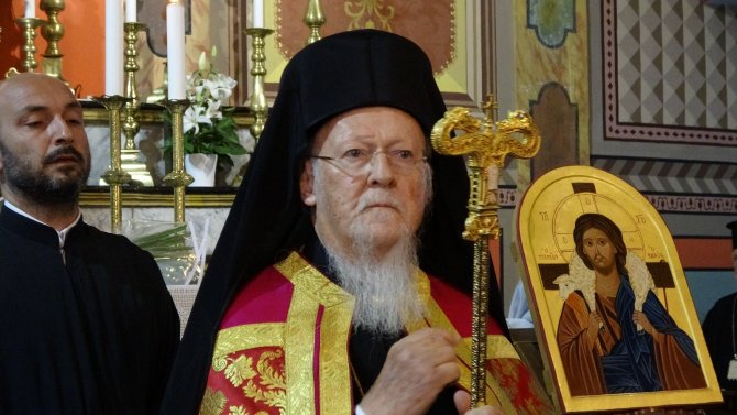 Fener Rum Patriği Bartholomeos Santa Maria İ̇talyan Katolik Kilisesi’nde Akşam Duasına Katıldı