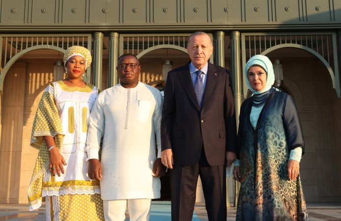 Cumhurbaşkanı Erdoğan, Sierra Leone Cumhurbaşkanı Bio İle Bir Araya Geldi