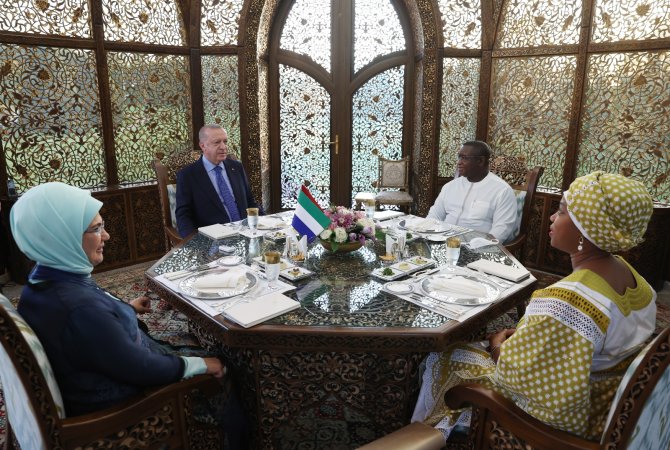 Cumhurbaşkanı Erdoğan, Sierra Leone Cumhurbaşkanı Bio İle Bir Araya Geldi