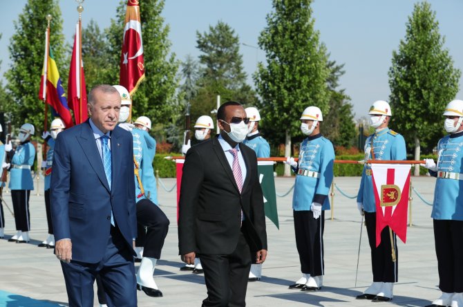 Cumhurbaşkanı Erdoğan, Etiyopya Başbakanı Ahmed’i Resmi Törenle Karşıladı
