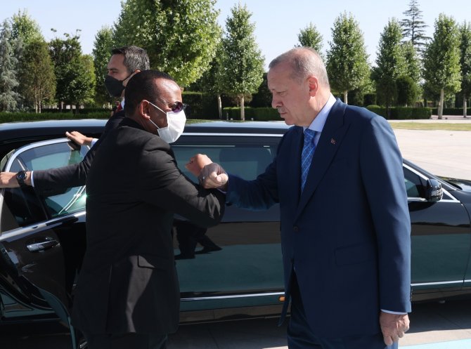 Cumhurbaşkanı Erdoğan, Etiyopya Başbakanı Ahmed’i Resmi Törenle Karşıladı