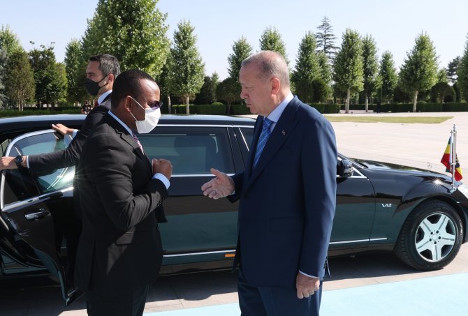 Cumhurbaşkanı Erdoğan, Etiyopya Başbakanı Ahmed’i Resmi Törenle Karşıladı