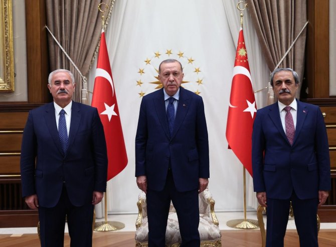 Cumhurbaşkanı Erdoğan, Yargıtay Başkanı Akarca Ve Yargıtay Cumhuriyet Başsavcısı Şahin’i Kabul Etti