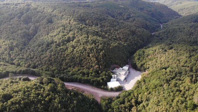 Şile’de Kapatılan Kaçak Su Dolum Tesisi Havadan Görüntülendi