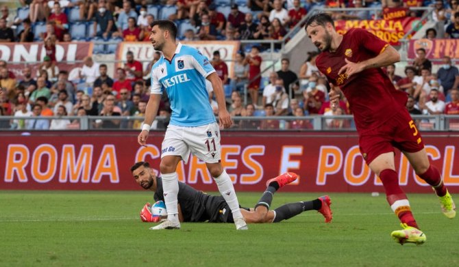 Uefa Konferans Ligi: As Roma:1 - Trabzonspor: 0 (İ̇lk Yarı)