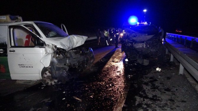 Tekirdağ’da Ters Yöne Giren Araç Dehşet Saçtı: 1 Ölü, 5 Yaralı