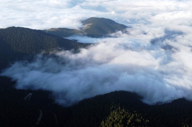 Gümüşhane’den Eşsiz Sis Denizi Manzaraları