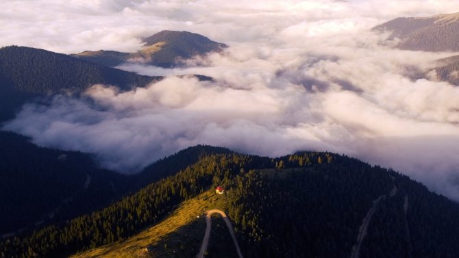 Gümüşhane’den Eşsiz Sis Denizi Manzaraları