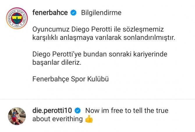 Diego Perotti: "Yakında Bütün Gerçeği Anlatacağım"