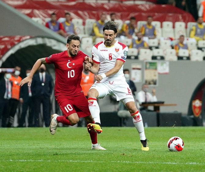 2022 Fıfa Dünya Kupası Elemeleri: Türkiye: 2 - Karadağ: 1 (İ̇lk Yarı)