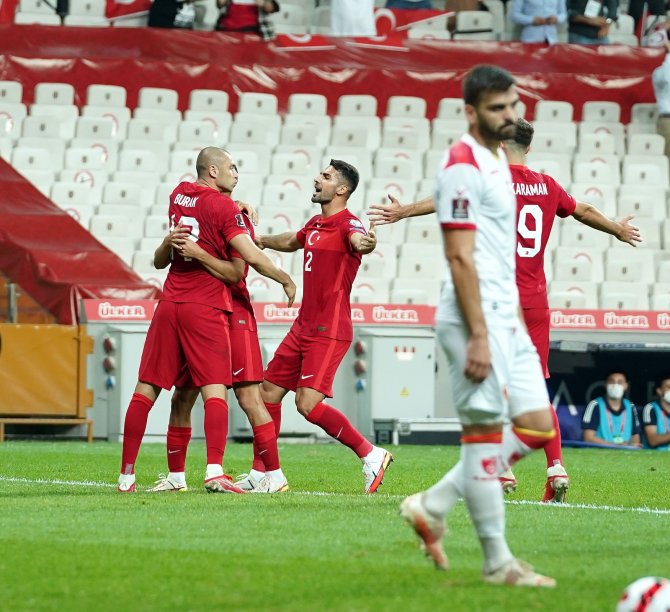 2022 Fıfa Dünya Kupası Elemeleri: Türkiye: 2 - Karadağ: 1 (İ̇lk Yarı)
