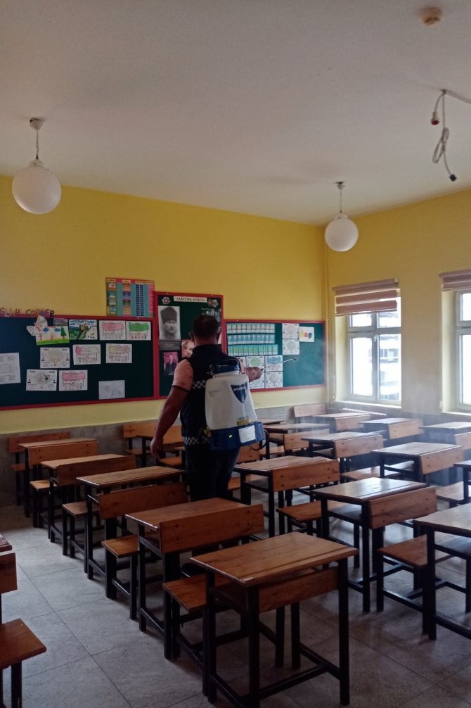 Giresun’da Okullar Dezenfekte Ediliyor