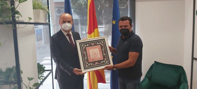 Vali Canalp, Kuzey Makedonya Başbakanı Zaev İle Görüştü