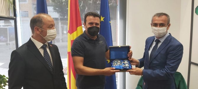 Vali Canalp, Kuzey Makedonya Başbakanı Zaev İle Görüştü